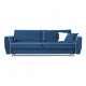 Sofa HUGO 3 osobowa rozkładana tk. MAGIC VELVET 2226