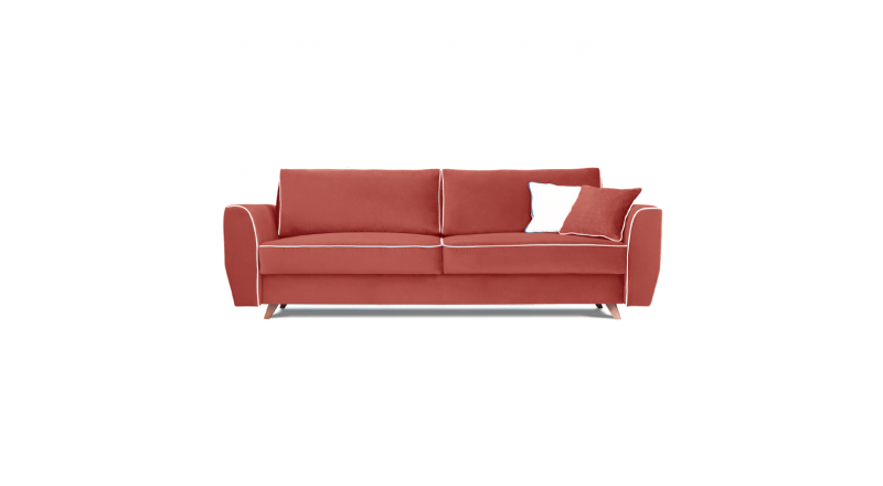 Sofa HUGO 3 osobowa rozkładana tk. MAGIC VELVET 2258