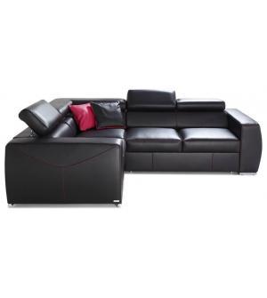 Narożnik skórzany VENTO B-1P-E-2F(P)-B prawostronny rozkładany