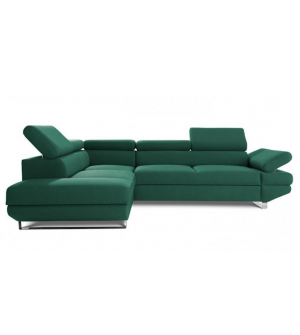 Narożnik AVANTI prawostronny rozkładany- w tkaninie MONOLITH 37