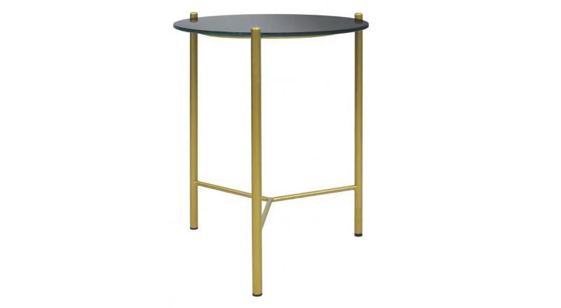 STOLIK KAWOWY SOUL 40,czarne szkło