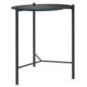 STOLIK KAWOWY SOUL 40,czarne szkło