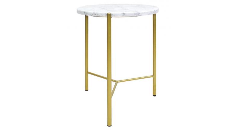 STOLIK KAWOWY SOUL 40, marmur Carrara