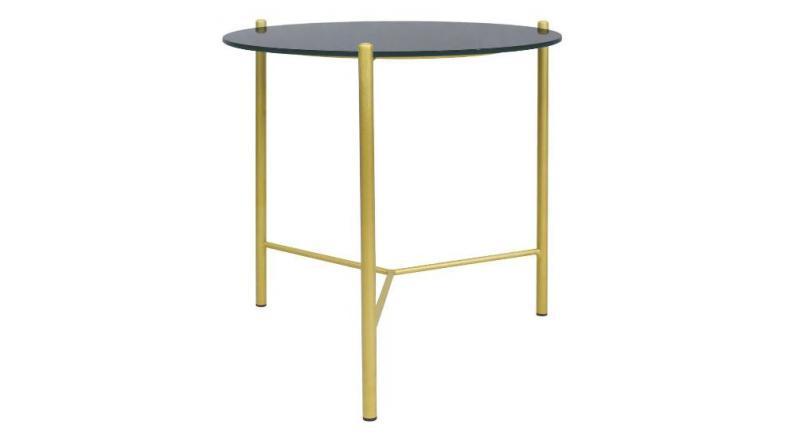 STOLIK KAWOWY SOUL 50,czarne szkło