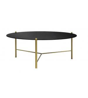 STOLIK KAWOWY SOUL 80,czarne szkło