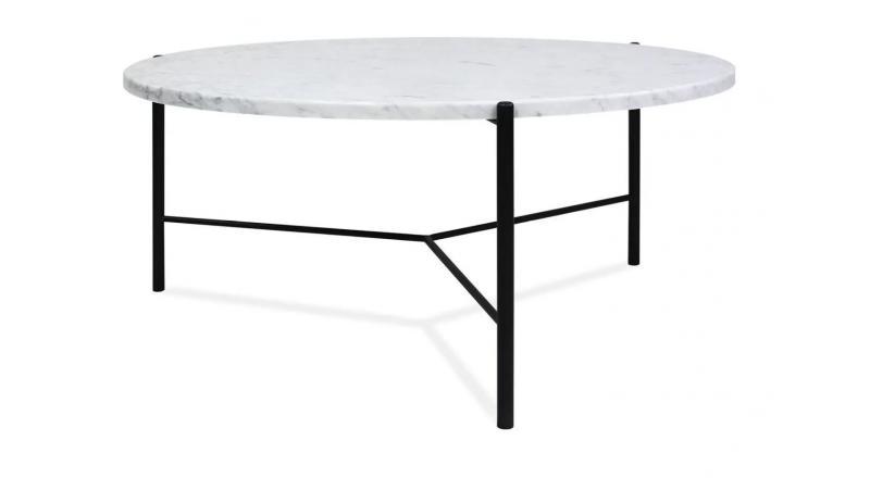 STOLIK KAWOWY SOUL 80, marmur Carrara