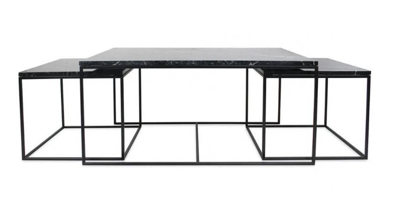 Stolik kawowy Mera - lustro postarzane