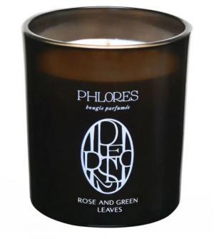 Świeca Phlores Rose And Green Leaves