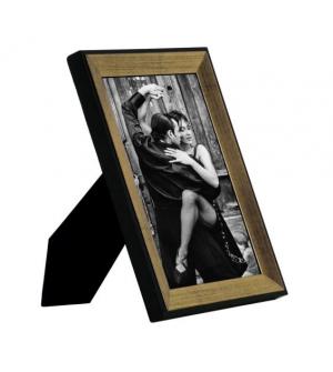 RAMKA NA ZDJĘCIA ZŁOTO CZERŃ 13X18