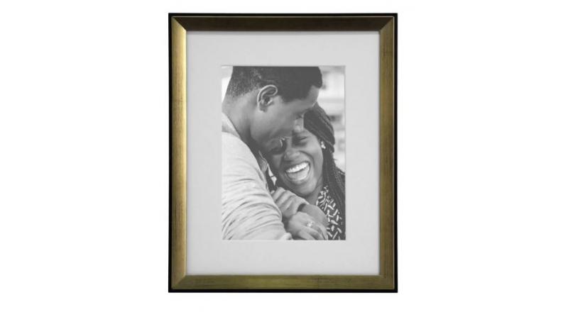 RAMKA NA ZDJĘCIA ZŁOTO CZERŃ 15X21