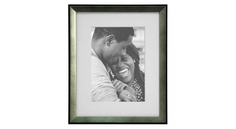 RAMKA NA ZDJĘCIA SREBRO CZERŃ 15X21