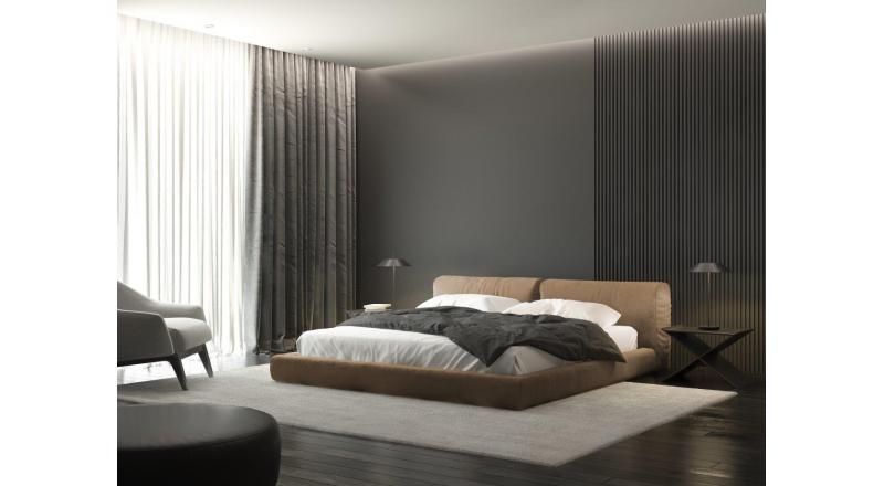 Łóżko CAYA ITALIA 07 z miękkim i komfortowym wezgłowiem