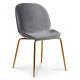 KRZESŁO BOLIWIA GOLD SZARE