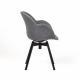 KRZESŁO MALMO TAPICEROWANE SZARE