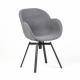 KRZESŁO MALMO TAPICEROWANE JASNO SZARE