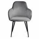 KRZESŁO MADRYT SZARE