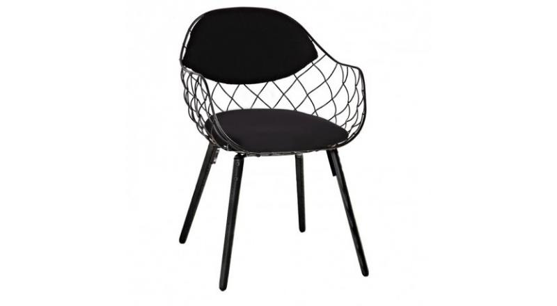 KRZESŁO OSLO CZARNE SIEDZISKO / CZARNE NOGI