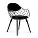 KRZESŁO OSLO CZARNE SIEDZISKO / CZARNE NOGI