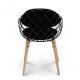 KRZESŁO OSLO CZARNE SIEDZISKO
