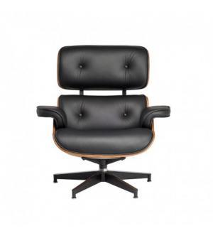 FOTEL TOKYO CZARNA SKÓRA/JASNY ORZECH