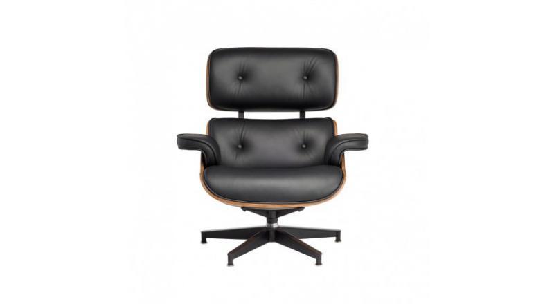 FOTEL TOKYO CZARNA SKÓRA/JASNY ORZECH