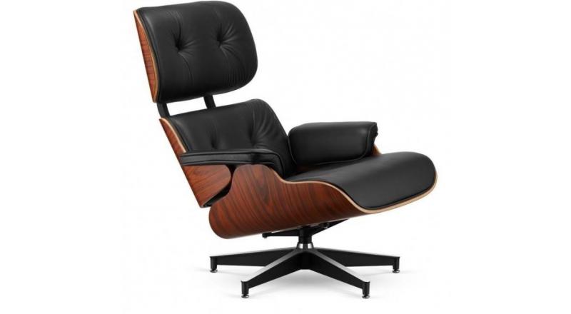 FOTEL TOKYO CZARNA SKÓRA/ WIŚNIA