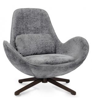 FOTEL SALAMANKA FUTRZAK SZARY