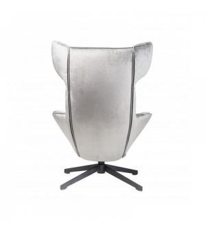 FOTEL PIZA VELVET SZARY