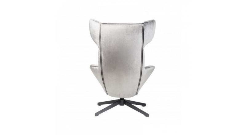 FOTEL PIZA VELVET SZARY