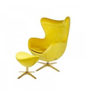 IBIZA GOLD VELVET Z PODNÓŻKIEM