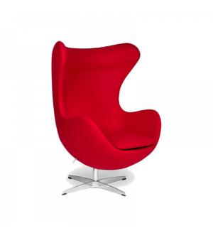 FOTEL IBIZA CHROM czerwony