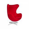 FOTEL IBIZA CHROM czerwony