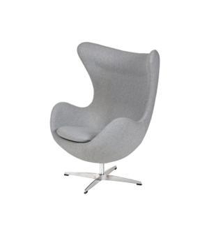 FOTEL IBIZA CHROM szary