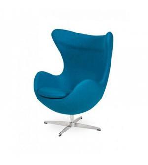 FOTEL IBIZA CHROM niebieski