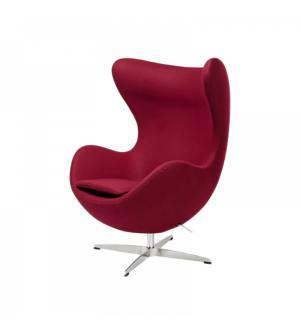 FOTEL IBIZA CHROM bordowy