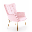FOTEL CASTO różowy