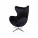 FOTEL IBIZA VELVET czarny