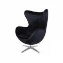 FOTEL IBIZA VELVET czarny