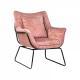FOTEL KAVOS różowy