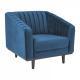 FOTEL ASPREY VELVET niebieski