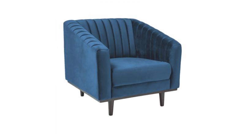 FOTEL ASPREY VELVET niebieski