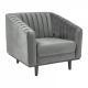 FOTEL ASPREY VELVET szary