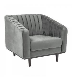 FOTEL ASPREY VELVET szary