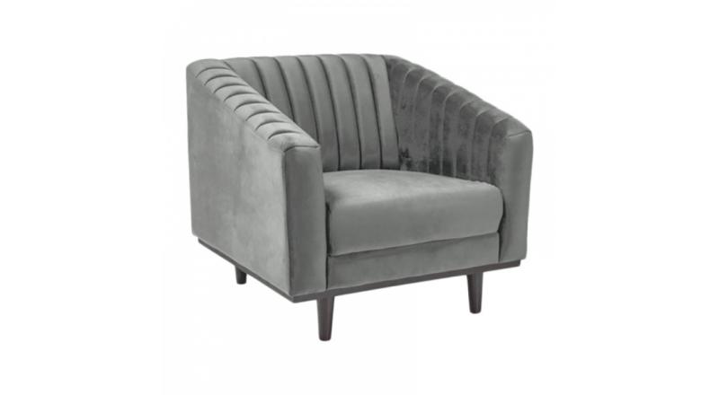 FOTEL ASPREY VELVET szary