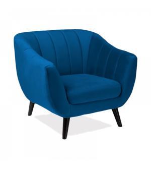 FOTEL ELITE VELVET niebieski