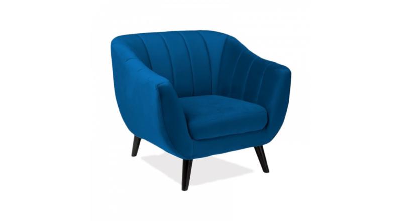 FOTEL ELITE VELVET niebieski