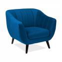FOTEL ELITE VELVET niebieski