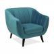 FOTEL ELITE VELVET błękitny