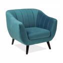 FOTEL ELITE VELVET błękitny