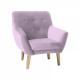 FOTEL NORDEN VELVET różowy